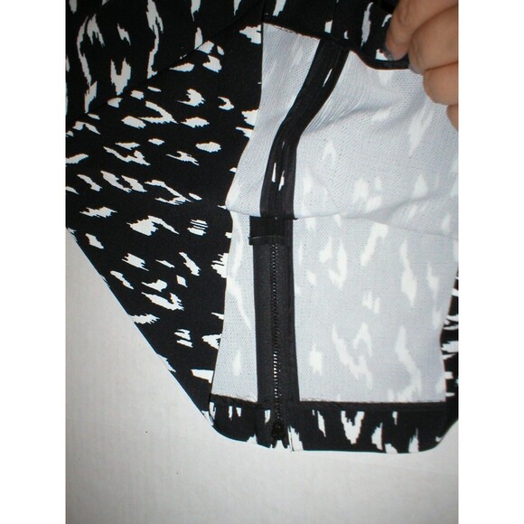 New Womens Rachel Zoe Skirt White Black Front Zipper 10 NWT $245 Winona Pencil - Picture 10 of 12